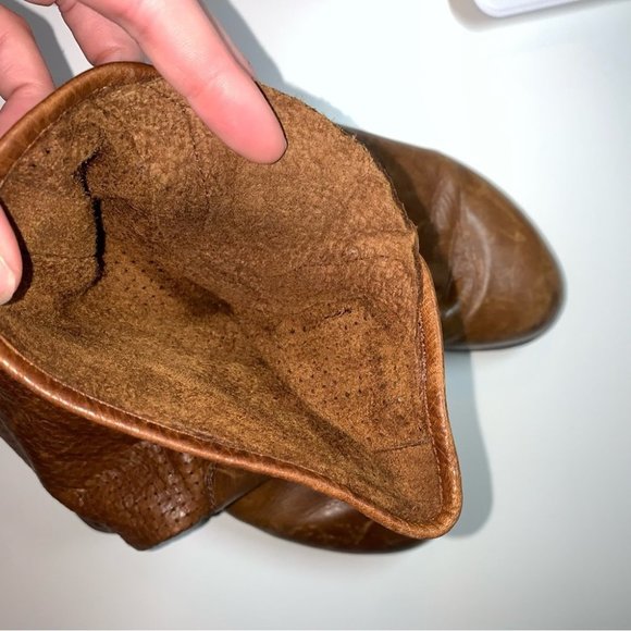 Rudsak Vintage Soft Leather Boots Combat Booties Brown  Tan Size 37 EU - Picture 10 of 10